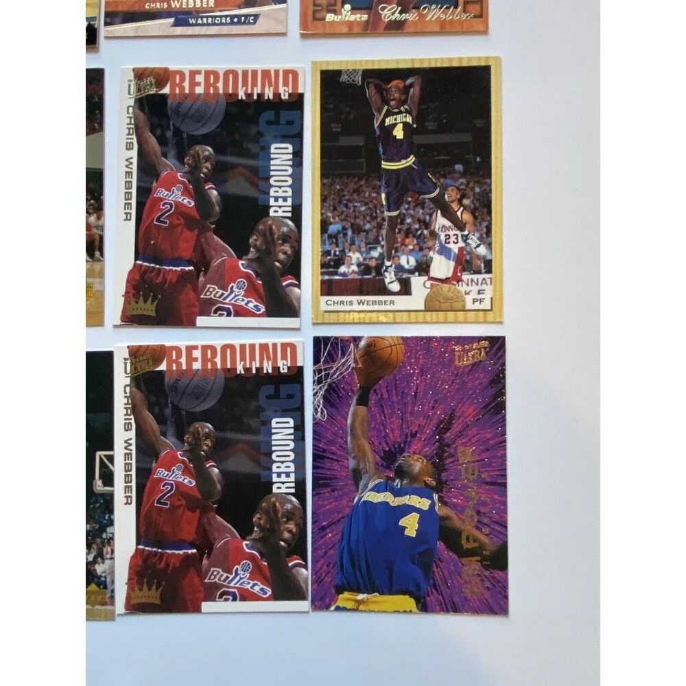 Chris Webber Rookie & Insert 17-Card Lot Classic Upper Deck Fleer RCs